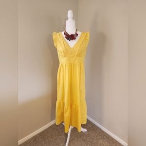 Maggy London Yellow Long Summer Dress
